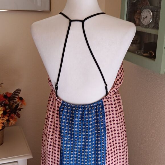 Lush Colorblock Maxi Dress Boho Y2K - Picture 6 of 8